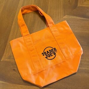 Trader Joe's Orange Mini Tote Bag